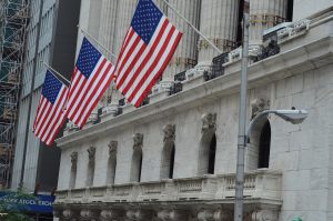 nyse, stock exchange, american flag