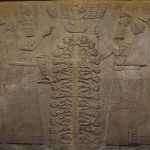 ancient, old, art, sculpture, wall, assyrian, decoration, god, history, religious, culture, relief, symbol, building, landmark, worship, brown god